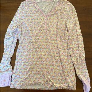 Little Sleepies Rainbow Patterned Women's Pajama Set